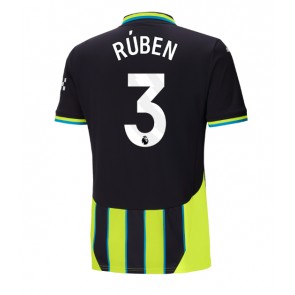 Manchester City Ruben Dias #3 Gostujuci Dres 2024-25 Kratak Rukavima